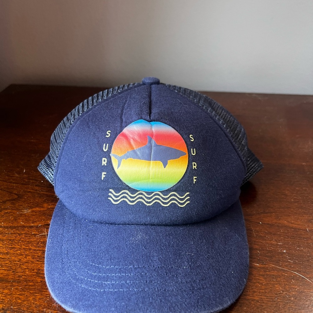 GAP Kids Trucker Hat with Shark‎ Design Navy GUC